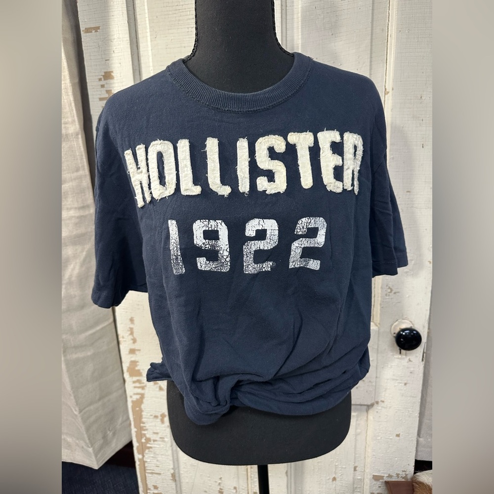 Hollister Dark Blue Logo Tee